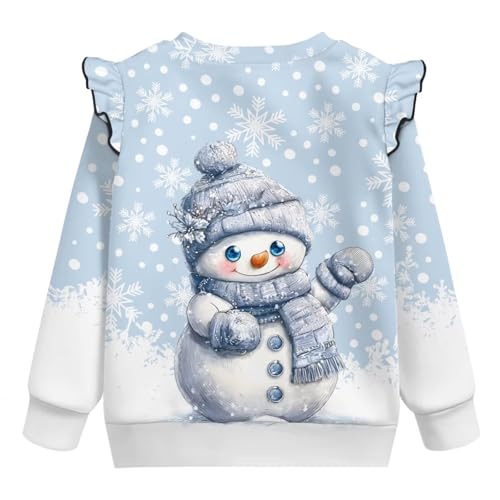 Christmas Sweatshirt Toddler Girl 1-8T Outfit Sweater Long Sleeve Shirt Sweatshirt kids Clothes Graphic Pullover Tops2