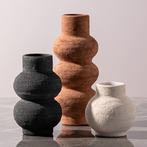 Ceramic Vase Home Table Decor - Flower Vase Set of