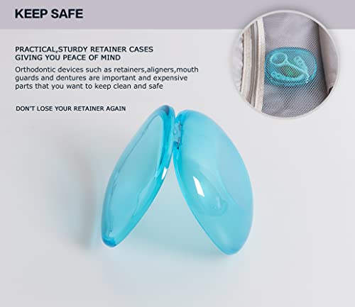 Retainer Case, Orthodontic Retainer Case, Oral Care Box, Beautiful And Durable, Compact And Easy To Carry (Blue) #TOP4