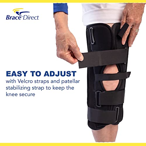 Tri Panel Knee Immobilizer Brace For Collateral Ligament Sprain, Patellar Stabilization, Osteochondral Fractures, Acl, Pcl, Mcl, Lcc Injuries, Post-Op Knee Brace For Knee Pain And Immobilization #TOP3