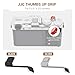 JJC Metal Thumb Grip & Shutter Release Button for Fuji Fujifilm X-E5 XE5 Mirrorless Camera, Hot Shoe Cover Protector Thumb Support, Anti-Scratch Silicone Pad for Stable & Safe Hand Hold, Silver Color