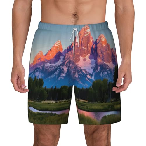 Traje de baño para hombre Grand Teton con diseño exclusivo impreso