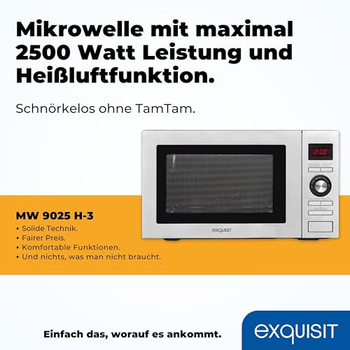 Exquisit Mikrowelle GGV MW 9025H-3 mit Heißluftfunktion