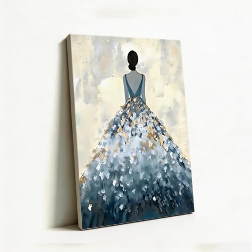 Tableau sur toile silhouette femme décoration murale moderne pour chambre à coucher