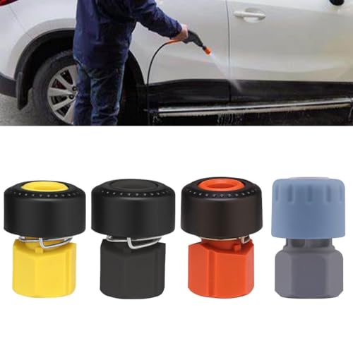 Opatiny Adaptador M22 para lavadoras de alta presión, juego de salida de agua de conexión rápida para Karcher, ligero y fácil de usar, kit de conectores de plástico de 4 piezas