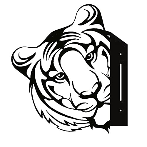 GONGZUO Peeping Animal Metal Art,Ornamento de jardín de animales de metal para cerca,Escultura de arte animal de granja al aire libre,Adornos colgantes de valla de patio para jardín granja Cover