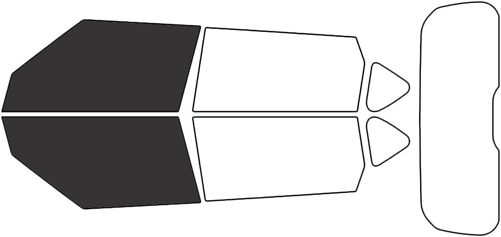 Rvinyl Window Tint Kit Compatible with Kia Soul 2014-2019 - Black 20% - Single Ply No Bubble Film - Do it Yourself Vehicle Front Precut Kit