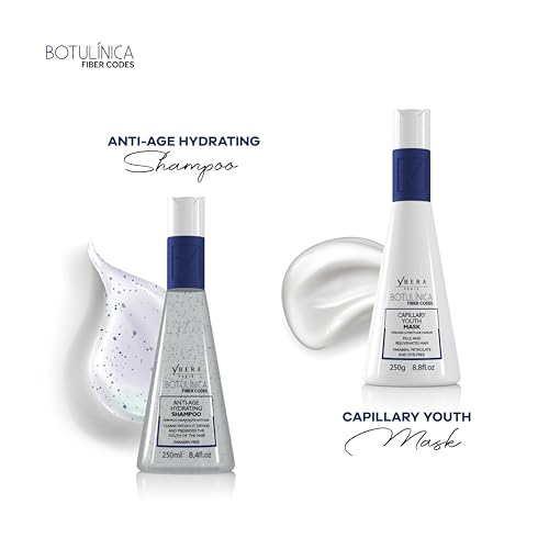 Ybera Paris Botulinum Capillary Home Care Duo Shampoo 8.4 Oz & Force Mask 8.8 Oz | Removes Volume & Rough Ends | Stimulates Keratin Production | Grape Scent | All Hair Types