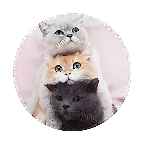 Tapis de souris rond antidérapant pour le bureau et le télétravail serein