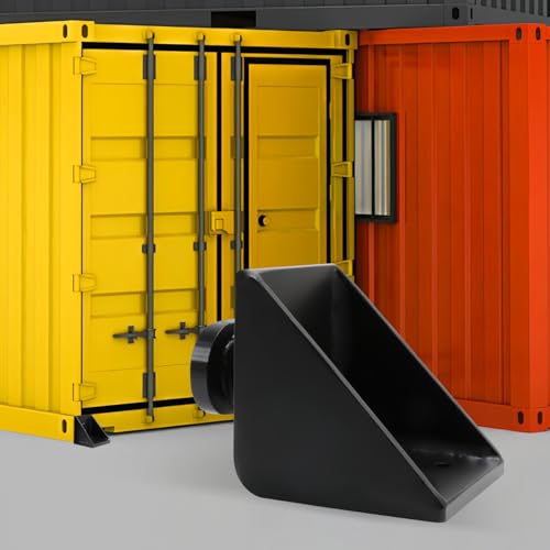 Image of Bevel Container Anchors, 4Pk Steel Twist Lock for Shipping Containers | Full Bevel, Stable & Secure. Twice As Thick. Steel, Rust Proof. Easy Install Into Corner Castings. Fits Standard Containers