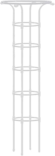 Enrejado de obelisco de jardín para plantas trepadoras, enrejado de exterior e interior para plantas en maceta, paraguas vertical de metal con