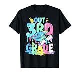 Kids Peace Out 3rd Grade Graduation ice drip Pastel T-Shirt