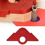 Robuste rostbest?ndige runde Eckschablone aus Aluminiumlegierung, korrosionsbest?ndiges Holzbearbeitungswerkzeug für das Verlegen von Holzbearbeitungsrouten (Dreieckbogenschablone R20)