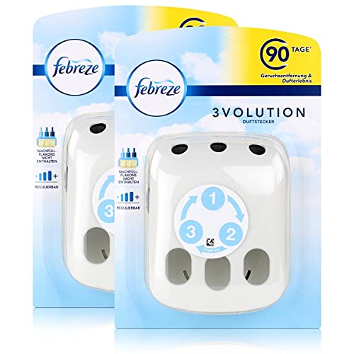 Preisvergleich Produktbild Febreze 3Volution Duftstecker für Nachfüllflakons - Regulierbar (2er Pack)