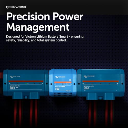 Image of Victron Energy Lynx Smart BMS 500 M8 - Battery Management System | For Smart Lithium Batteries, Bluetooth Monitoring, 500A Shunt, Pre-Charge, Contactor, Blue