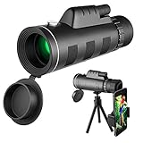 【Monokulare weitgehend kompatibel mit Smartphone-Halterungen und Stativen. Perfekt für iPhone 8/8 Plus, 7/7 Plus, 6/6s Plus, Samsung Galaxy S9/S9 Edge, S8/S8 Edge, S7/S7 Edge, und fast alle anderen Smartphones auf dem Markt. Einfach zu installieren, stellen Sie HD-Bilder oder -Videos bereit, um sie mit Ihren Freunden zu teilen.