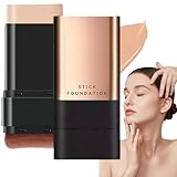 2 in 1 Luxury Anti-Wrinkle Foundation & Concealer Stick with Built-In Brush - Full-Coverage Cream Contour