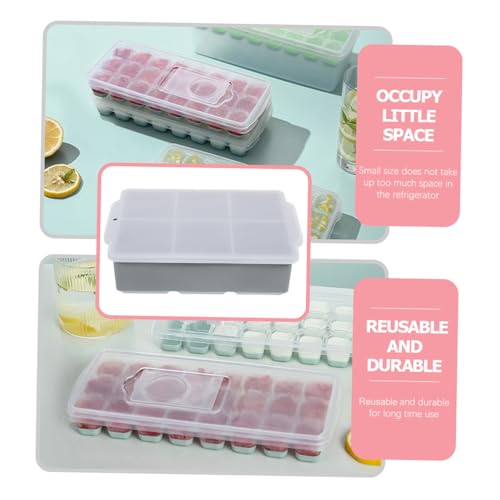 Bandeja de Cubitos de Hielo de Silicona con Tapa miniatura 3