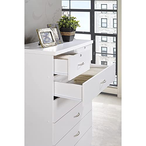 Hodedah Import Hi70Dr White Chest Of Drawers With Locks #TOP5