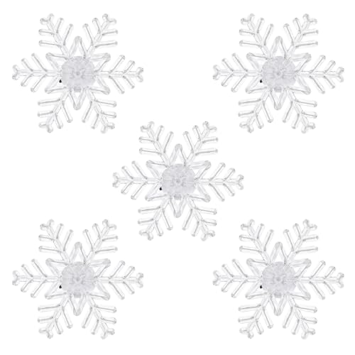 Lurrose 5pcs Snowflake Light