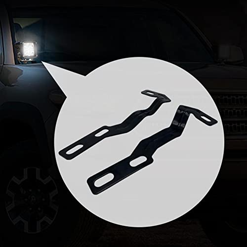 Aublinto Auto Scheinwerfer Befestigungs Halterung,A-Säulen Leuchte Halterung aus Aluminium LED Metallhalterung Haubenscharniere A-Säulen LED Halterung Kompatibel mit 16-20 Jahre Tacoma