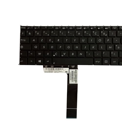 Glintique OEM French Laptop Keyboard for as-us F200 F200CA F200LA F200MA X200 X200C X200CA X200L X200LA X200M X200MA R202CA R202LA - Black/White Replacement Keyboard Accessories(Black)