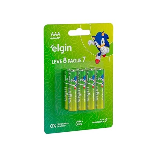 Pilha Alcalina AAA com 8 unidades Elgin Palito