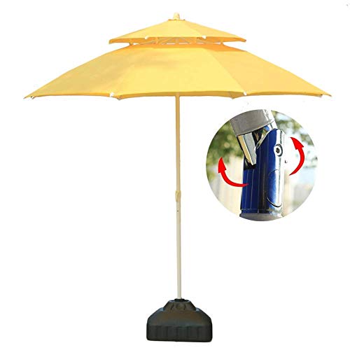 Parasol de table inclinable 230 cm portable pour camping et plage CLSDRZC