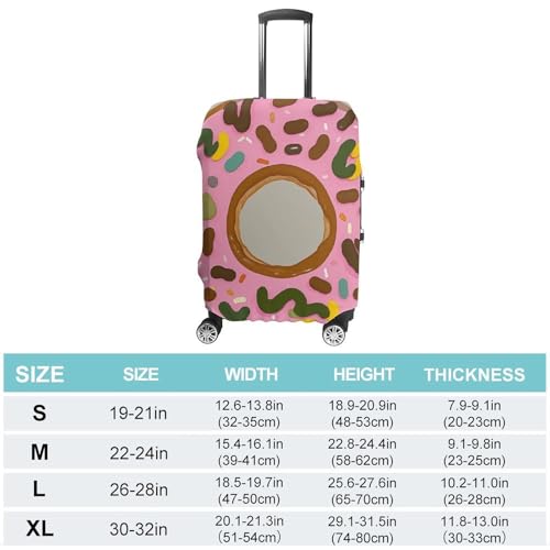 Donut Luggage Cover, Washable Elastic Suitcase Cover Protector Fit 18-32 Inch Luggage2