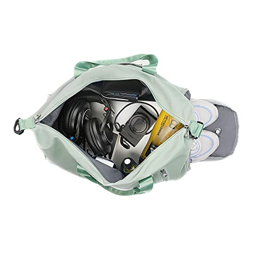 SOLOAD Sporttas Reistas Voor dames en heren, Yoga Draagtas, Weekendtas, Carry on Workout reistas, Overnachting, Schoudertas, Licht met Schoenenvak en Nat vak (Groen) - Image 5