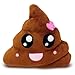 Sevenshop Coussin D'Émoticônes Emoji en Forme De Caca Heureux - Brun Foncé