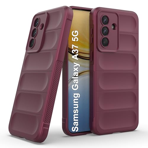 Image of Zapcase Back Case Cover for Samsung Galaxy A37 5G | Compatible for Samsung Galaxy A37 5G Back Cover | Liquid Silicon Magic Case with Camera Protection | Plum