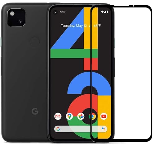 Image of HD Tempered Glass Screen Protector Compatible For Google Pixel 4A With Edge To Edge Coverage And Easy Installation Kit