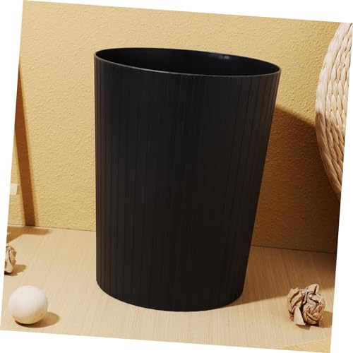 Basurero rectangular negro de plástico MAGICLULU miniatura 5
