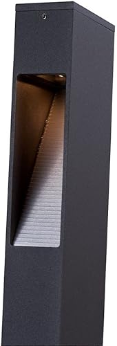 Miniatura 3 de ET2 E41364-SA Alumilux Pathway Aluminio Cuboide LED Luz de Paisaje, 1-Luz 3 Vatios, 34"H x 3" W, Aluminio Satinado