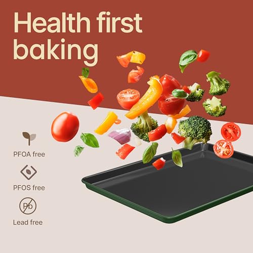 image for BAKKENMASTER Bakken 8-Piece Ceramic Coated Bakeware Sets, Nonstick Alu