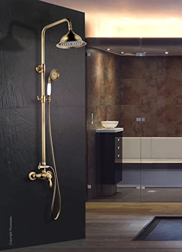 Colonne de douche ajustable Byron pour éliminer le calcaire