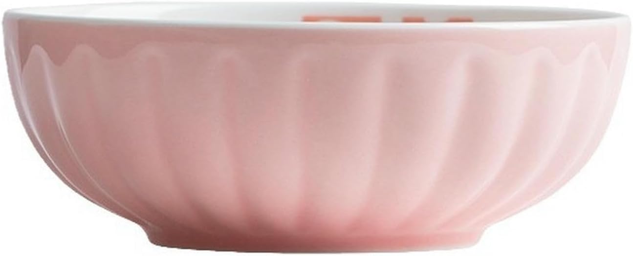 Vintage Rice Bowls ，Ceramic Tableware Rice BowlJapanese-style ceramic high-temperature resistant delicate and simple underglaze tableware(5-Inch yellow rice bowl)