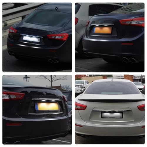 Luces de matrícula para Maserati Ghibli M157 2014-2020 pack de 2 unidades 4