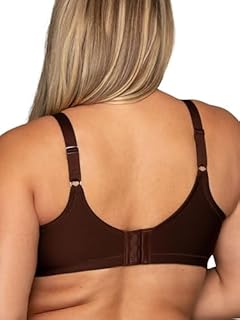 Vanity Fair Women's Full Figure Beauty Back Smoothing Bra, 4 Way Stretch Fabric, Lightly Lined Cups up to H, Wirefree - Cappuccino, 38DD