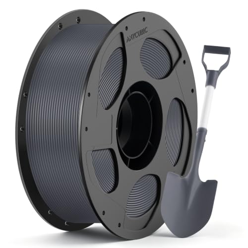 Image of ANYCUBIC ABS Filament 1.75mm, High Strength and Toughness, 3D Printer Filament Dimensional Accuracy + /- 0.03mm, 1KG Reusable Spool (2.2 lbs), Texture Grey