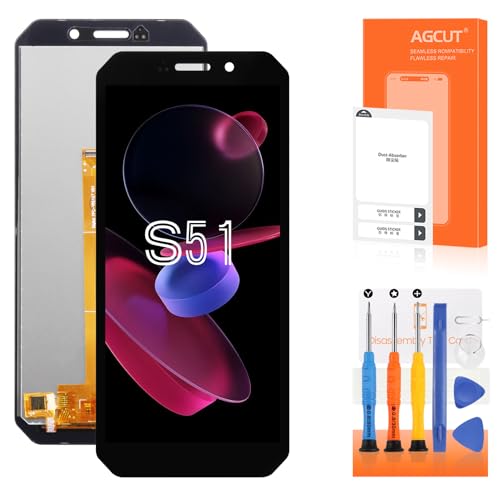 AGCUT Écran de Rechange pour Doogee S51 / S61 / S61 Pro LCD Display Ecran Replacement pour Doogee S51 LCD Affichage Digitizer Touchscreen Tactile Montage Complet avec Réparation Kit