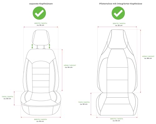 Image of BREMER SITZBEZUGE Custom Seat Covers for Volvo V50 S50 T2