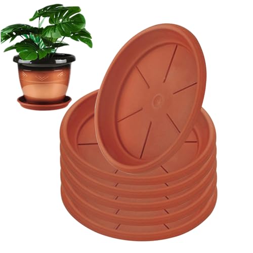Plateau de receveur d'eau rond robuste pour grand pot de fleurs - 8