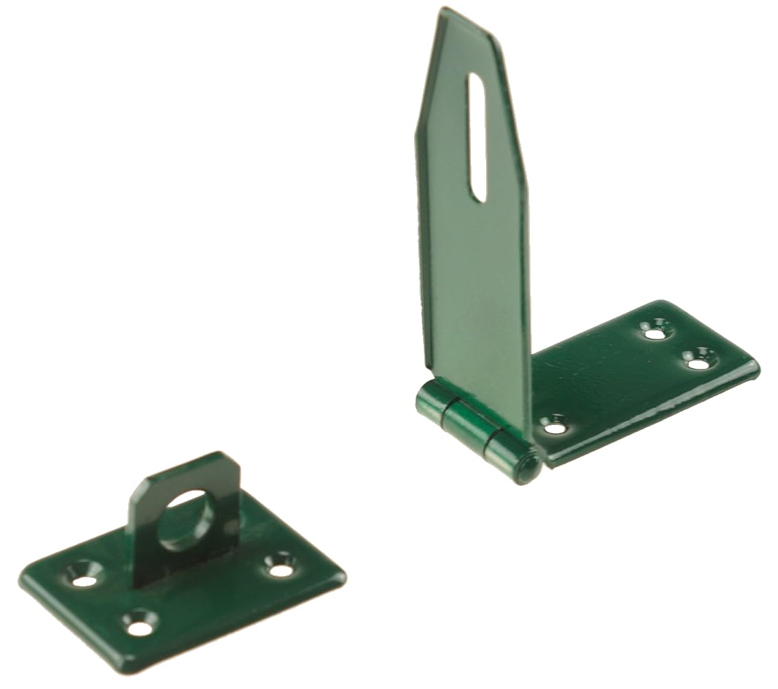 Hasp Security 170x32mm Verde - Cancello Serratura Porta Chiavistello Scorrevole - Serratuea per Porte - Cancelli da Giardino cancello