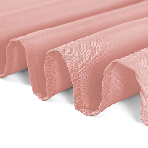 Cupuamon 120 inch Round Tablecloth Washable Polyester Table Cloth Decorative Table Cover for Wedding Party Dining Banquet（120 inch, Dusty Pink） by Cupuamon - Image 5