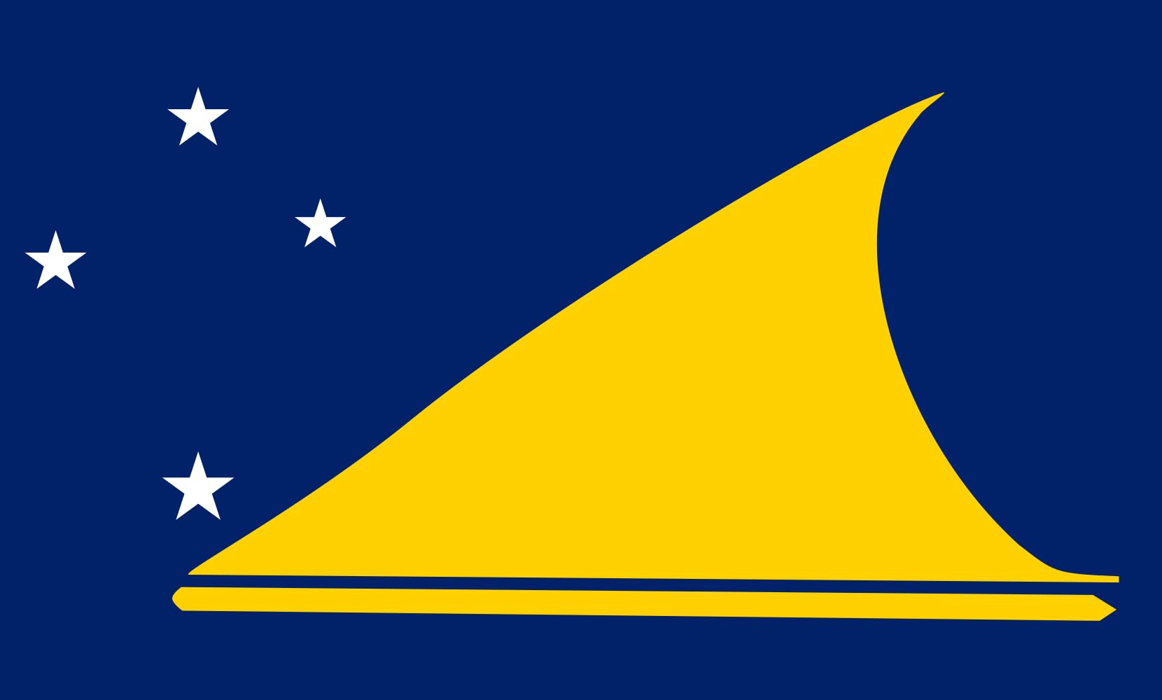 Drapeau Tokelau 90x150 pavillon paysage 1.35m² grand format extérieur