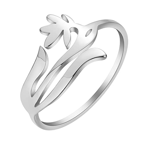 Bijoux cadeau bague fleur de naissance janvier pour l'anniversaire d'une amie