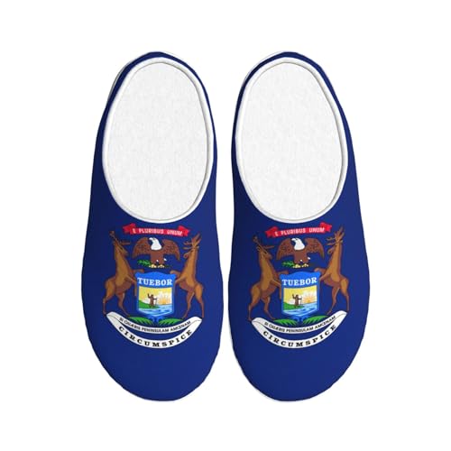 Pantoufles Michigan EdWal pour cocooning d'hiver au chaud sur les sols glissants