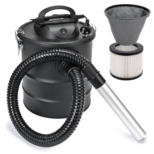 Sellnet Aschesauger 15L 1200W mit Blasfunktion & DUAL Filtersystem, Kaminsauger mit HEPA Filter,...